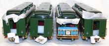 Load image into Gallery viewer, MTH 10-1078 State Passenger Set 2 Tone Green Tinplate Traditions Standard Gauge C-8