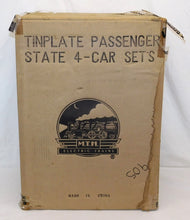 Load image into Gallery viewer, MTH 10-1078 State Passenger Set 2 Tone Green Tinplate Traditions Standard Gauge C-8