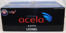 Load image into Gallery viewer, Lionel 6-31714 Amtrak Acela Railsounds 5.0 C-9 Unopened w/shipper O Gauge 072