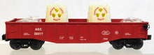 Load image into Gallery viewer, Lionel 6-31774 AEC Radioactive Transport Burro Crane Set three cars glow in dark