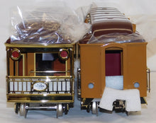 Load image into Gallery viewer, MTH 10-1135 State Passenger Set Two Tone Brown Tinplate Traditions Standard Gauge C-9