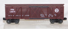 Load image into Gallery viewer, QSI live action COW SOUNDS OGauge PENNSYLVANIA Cattle Stock Car 3 Rail PRR Boxed