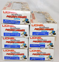 Load image into Gallery viewer, Lionel Disney Mickey Mouse Express Freight Set 14 Cars w/Birthday Car 1970s COMPLETE O