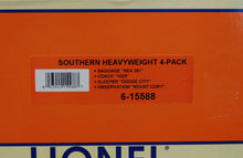 Load image into Gallery viewer, Lionel 6-15588 Southern Railroad Passenger Set 4 Heavyweight Cars Standard O 1/48