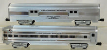 Load image into Gallery viewer, MTH 20-6004 California Zephyr O Scale Premier 5 Car 60' Aluminum Passenger Set 15 MT-