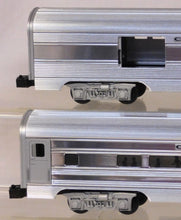 Load image into Gallery viewer, MTH 20-6004 California Zephyr O Scale Premier 5 Car 60' Aluminum Passenger Set 15 MT-