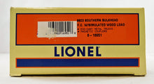Load image into Gallery viewer, Lionel 6-16951 Southern Bulkhead Flat Car w/ Simulated Wood Load 9823 Boxed C-9