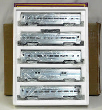 Load image into Gallery viewer, MTH 20-6004 California Zephyr O Scale Premier 5 Car 60' Aluminum Passenger Set 15 MT-