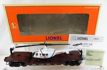 Load image into Gallery viewer, Lionel Lines Aviation Flat Car #6461 w/ Ertl Helicopter Life Flight 6-16968 General Hospital