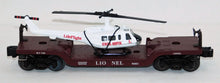 Load image into Gallery viewer, Lionel Lines Aviation Flat Car #6461 w/ Ertl Helicopter Life Flight 6-16968 General Hospital