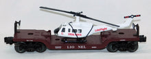 Load image into Gallery viewer, Lionel Lines Aviation Flat Car #6461 w/ Ertl Helicopter Life Flight 6-16968 General Hospital