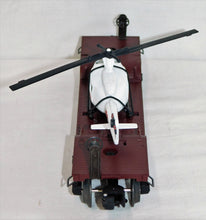 Load image into Gallery viewer, Lionel Lines Aviation Flat Car #6461 w/ Ertl Helicopter Life Flight 6-16968 General Hospital