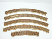 Load image into Gallery viewer, Tru Scale HO scale Roadbed Wooden Vintage 24" radius FIVE CURVES no rails
