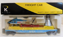 Load image into Gallery viewer, K-line K691-8015 NASA Flat Car w/ Capsule & Helicopter Space USA Train O gauge