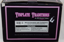 Load image into Gallery viewer, MTH 10-1074 Standard Gauge Tinplate Traditions Lionel 212 Gondola w/ Cannisters