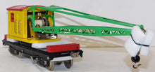 Load image into Gallery viewer, MTH 10-1081 219 Crane Car Tinplate Traditions Yellow w/ Nickel Trim Standard Gauge