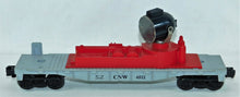 Load image into Gallery viewer, Lionel 6522 Operating Searchlight Car Chicago Northwestern CNW 1983 O/ 027 gray