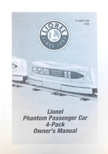 Load image into Gallery viewer, Lionel 6-25559 PHANTOM IV Passenger 4 car set lighted GREEN Pratts Hollow C-8