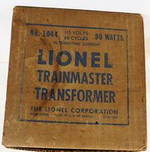 Load image into Gallery viewer, Lionel 1044 90 watt transformer Postwar whistle control Good Cord Serviced BOXED