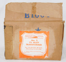 Load image into Gallery viewer, BOXED American Flyer #2 transformer 75 watts AC servcd & wrks postwar Black Metal