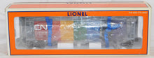 Load image into Gallery viewer, Lionel 6-19345 Canadian National 3-Bay Cylindrical Hopper Std O C9 2 Diff Sides!