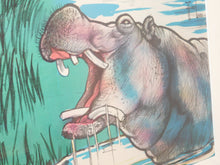 Load image into Gallery viewer, Cristiani Brothers Circus Big Wild Animals 1950s Poster FD Freeland FRAMED 35x29