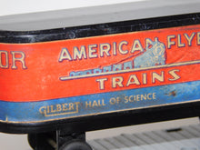 Load image into Gallery viewer, American Flyer 956 Monon FlatCar W/ 2 Gilbert Hall of Science Trailers Piggyback