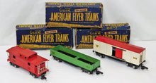Load image into Gallery viewer, PREWAR American Flyer Freight Set THREE CARS O Gauge Link 476 478 484 BOXED Shel