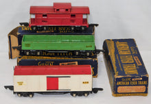 Load image into Gallery viewer, PREWAR American Flyer Freight Set THREE CARS O Gauge Link 476 478 484 BOXED Shel