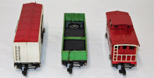 Load image into Gallery viewer, PREWAR American Flyer Freight Set THREE CARS O Gauge Link 476 478 484 BOXED Shel
