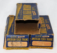 Load image into Gallery viewer, PREWAR American Flyer Freight Set THREE CARS O Gauge Link 476 478 484 BOXED Shel