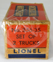 Load image into Gallery viewer, Lionel 356 Operating Freight Station w/ red & green carts boxed and complete