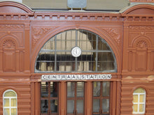 Load image into Gallery viewer, Faller B-115 Mittelstadt Central TRAIN STATION HO scale Assmbld 18x6x5.5" German