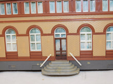 Load image into Gallery viewer, Faller B-115 Mittelstadt Central TRAIN STATION HO scale Assmbld 18x6x5.5" German