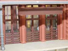 Load image into Gallery viewer, Faller B-115 Mittelstadt Central TRAIN STATION HO scale Assmbld 18x6x5.5" German