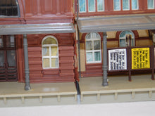 Load image into Gallery viewer, Faller B-115 Mittelstadt Central TRAIN STATION HO scale Assmbld 18x6x5.5" German