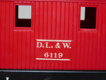 Load image into Gallery viewer, Lionel 6119 Postwar DL&W work caboose w/ Christmas Trees & Wreath Holiday car