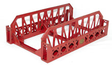 Load image into Gallery viewer, Lionel #270 metal bridge RED w/ pedestrian walkway Single Span Brass O Prewar