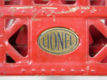 Load image into Gallery viewer, Lionel #270 metal bridge RED w/ pedestrian walkway Single Span Brass O Prewar