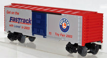 Load image into Gallery viewer, Lionel 6-29918 2003 DEALER New York Toy Fair Boxcar FASTRACK advert uncatalogued