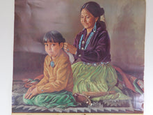 Load image into Gallery viewer, Santa Fe Railroad 1979 Wall Calendar Claudine Morrow Train station ATSF Original