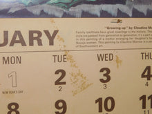 Load image into Gallery viewer, Santa Fe Railroad 1979 Wall Calendar Claudine Morrow Train station ATSF Original