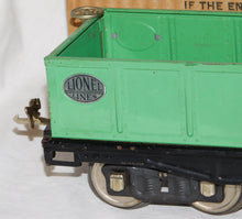 Load image into Gallery viewer, Lionel 212 medium GREEN Gondola Standard Gauge Prewar 1930s SCARCE BOXED