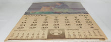 Load image into Gallery viewer, Santa Fe Railroad 1979 Wall Calendar Claudine Morrow Train station ATSF Original