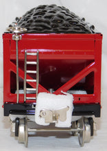 Load image into Gallery viewer, MTH 10-1100 Standard Gauge Tinplate Traditions Lionel 516 Red Hopper Nickel trim