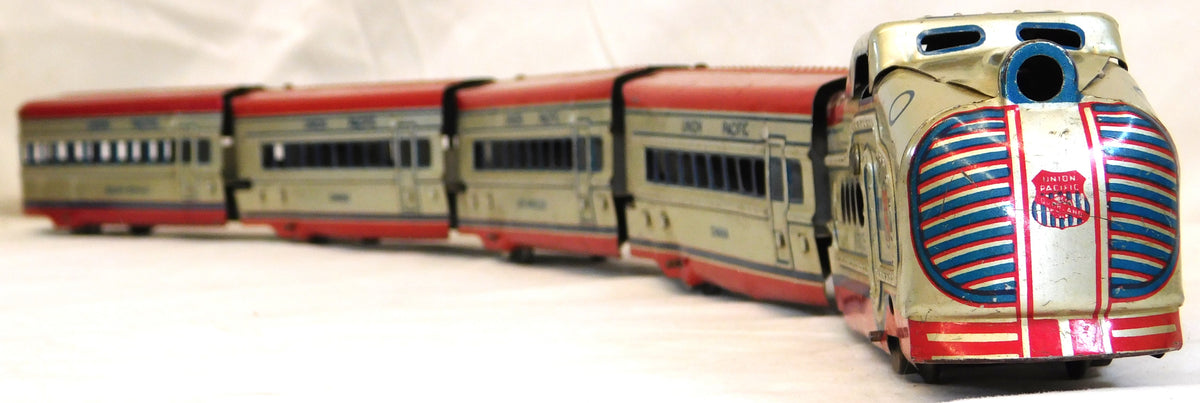 Marx M-10005 Union Pacific Streamliner 4PCS Green Cream authentic Prewar O Gauge