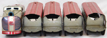 Load image into Gallery viewer, Marx 7675 M10005 Union Pacific Articulated passenger 5 CAR Set Red Blue Streamline UP 1951-52