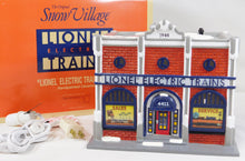 Load image into Gallery viewer, Lionel Electric Train Shop Snow Village Department 56 Christmas ALLIED ceramic