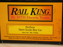 Load image into Gallery viewer, MTH 30-7409L Railbox Semi Scale Boxcar RBOX 15507 Rail King 3 rail from 1996 bxd
