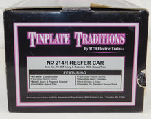 Load image into Gallery viewer, MTH 10-205 Standard Gauge Tinplate Traditions 214R Reefer Ivory & Peacock Brass